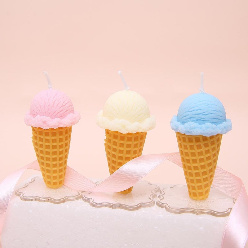 iLikePar Birthday Candles Lollipops Smokeless Cake Topper Candle for Party Supplies and Wedding Favor (Ice Cream) - Image 5
